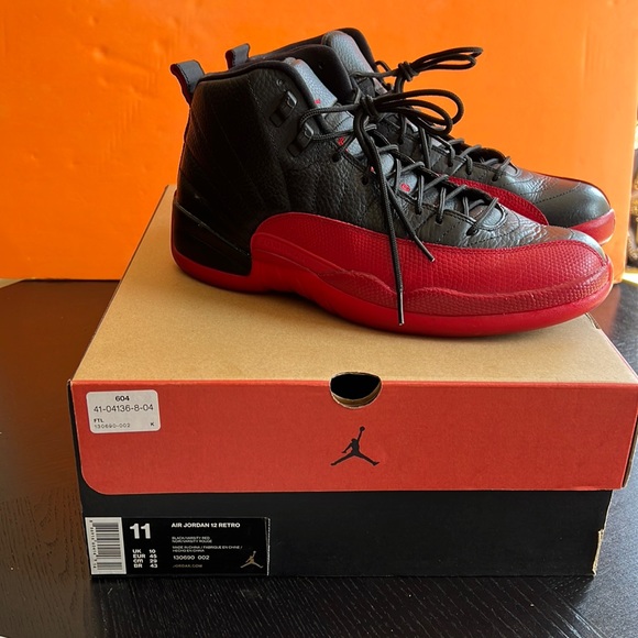 Nike Air Jordan 12 Retro Flu Game size mens 11 US Black/Varsity Red